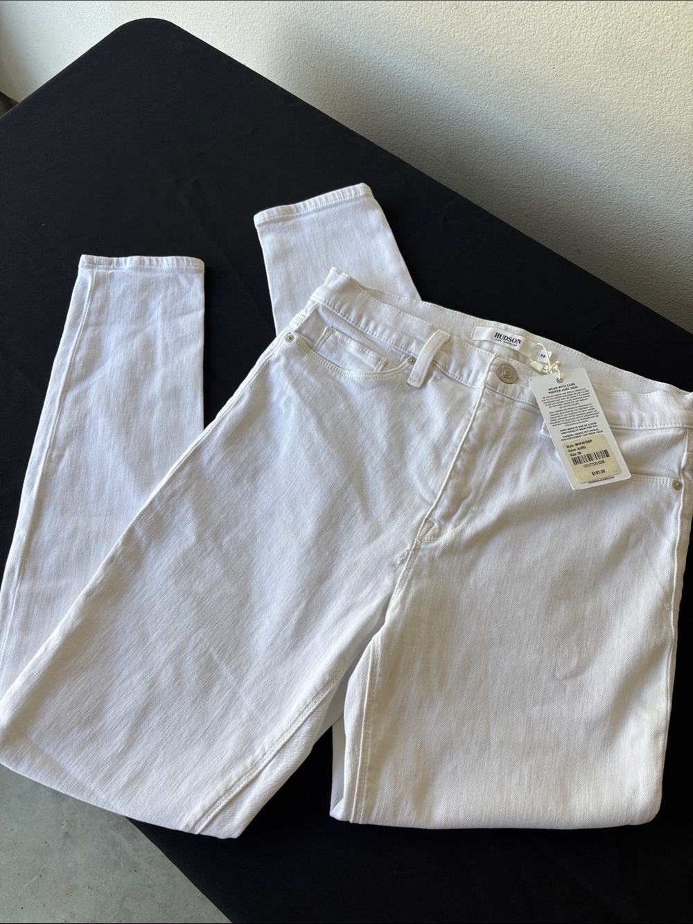 Hudson Jeans Women’s White Skinny High-Rise Jeans Size 28